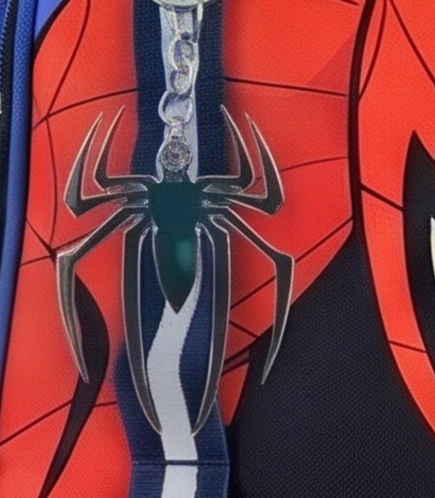 RUCSAC ȘCOLAR PENTRU COPII SPIDERMAN CU INSIGNĂ