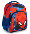 CHILDREN'S SCHOOL BACKPACK SPIDERMAN WITH BADGE