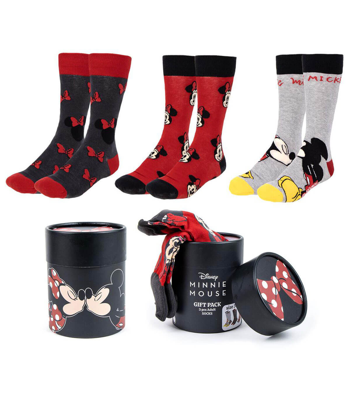 3 PCS. YOUTH SOCKS MINNIE PREMIUM BOX 36/43