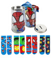 CHILDREN'S SOCKS 4 PAIRS SPIDEY IN A JAR 23/34