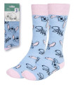 YOUTH SOCKS STITCH BLUE-PINK 36/43