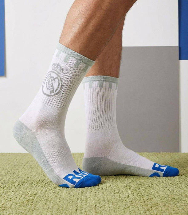 YOUTH SOCKS REAL MADRID WHITE 38/45