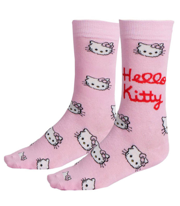 Șosete pentru tineret HELLO KITTY cu inscripție 36/43