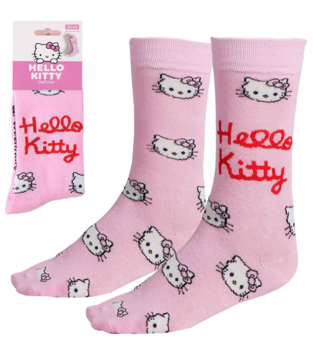 YOUTH SOCKS HELLO KITTY WITH INSCRIPTION 36/43