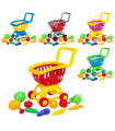 CHILDREN'S SHOPPING CART WITH VEGETABLES