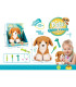 PLUSH DOG WITH A DOCTOR KIT IN AN OPEN BOX