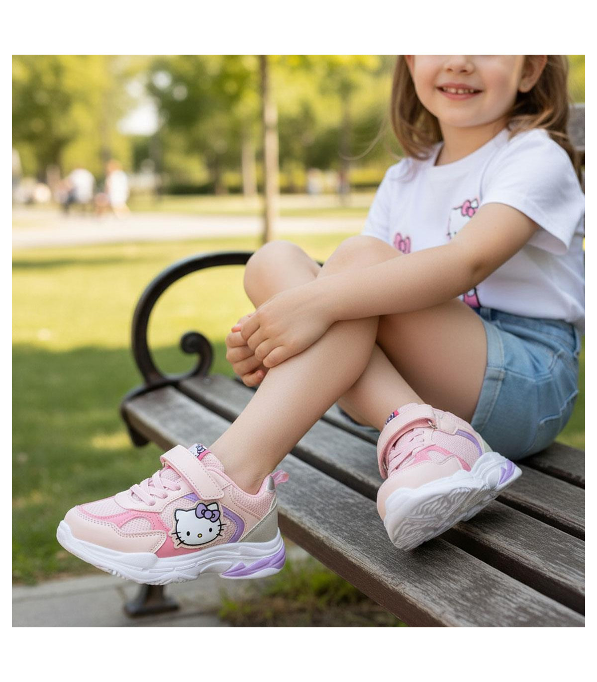PANTOFI SPORT EVA LUMINOȘI HELLO KITTY 25-32