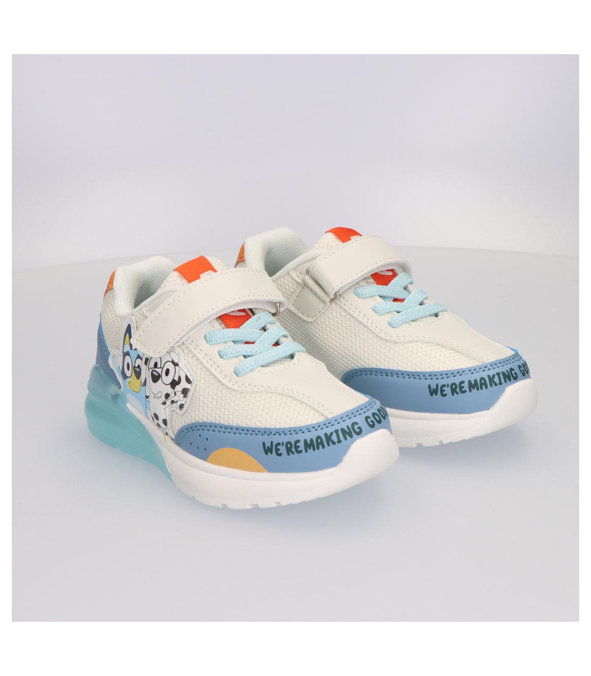 LUMINOUS BLUEY SNEAKERS, SIZES 23–28