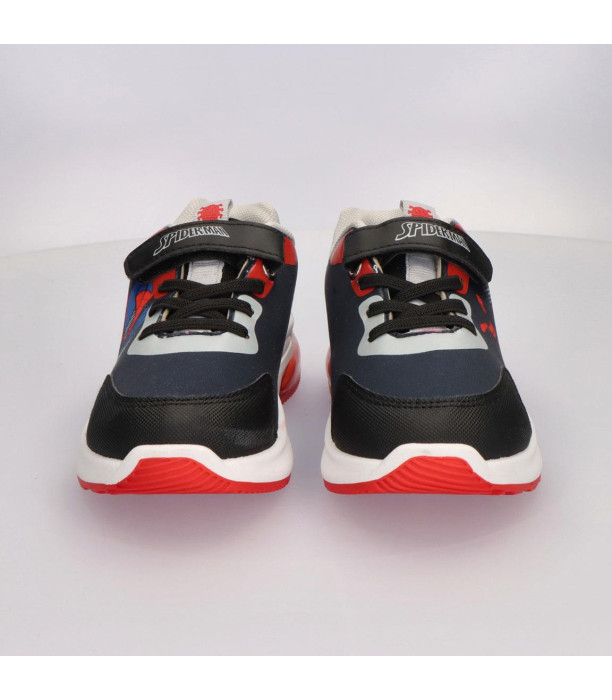 GLOW-IN-THE-DARK PVC SPIDERMAN MARATHON SNEAKERS, SIZE 25–32