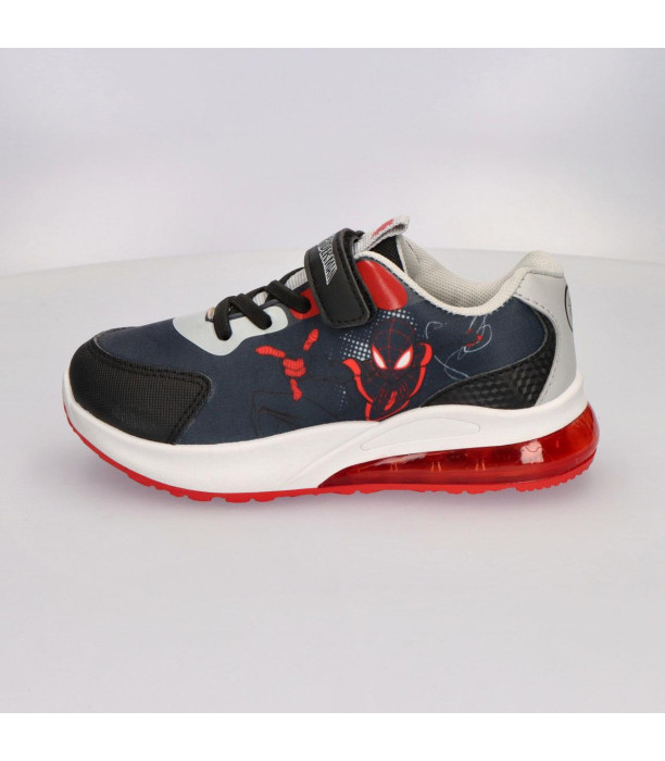 GLOW-IN-THE-DARK PVC SPIDERMAN MARATHON SNEAKERS, SIZE 25–32