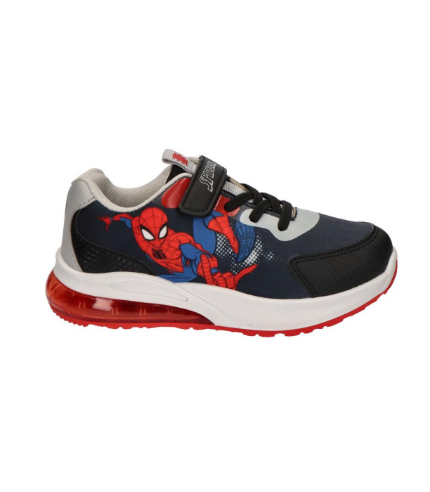 GLOW-IN-THE-DARK PVC SPIDERMAN MARATHON SNEAKERS, SIZE 25–32