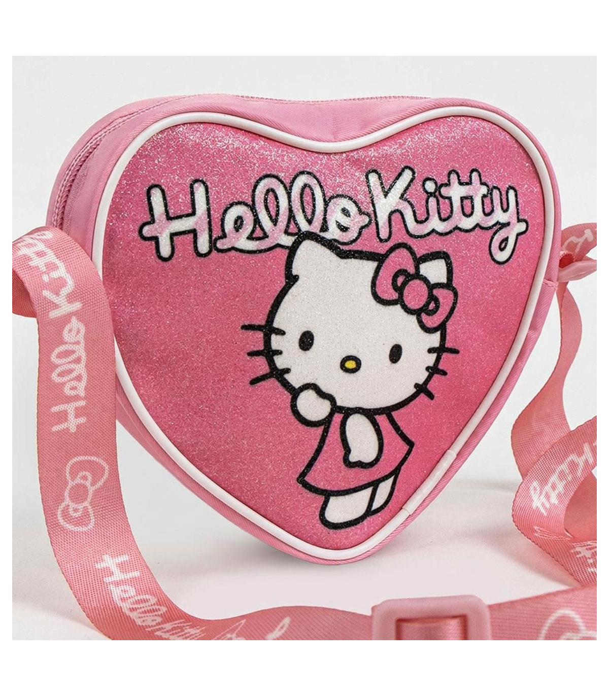 GEANTĂ DE UMĂR ÎN FORMĂ DE INIMĂ HELLO KITTY