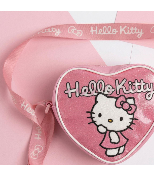 GEANTĂ DE UMĂR ÎN FORMĂ DE INIMĂ HELLO KITTY