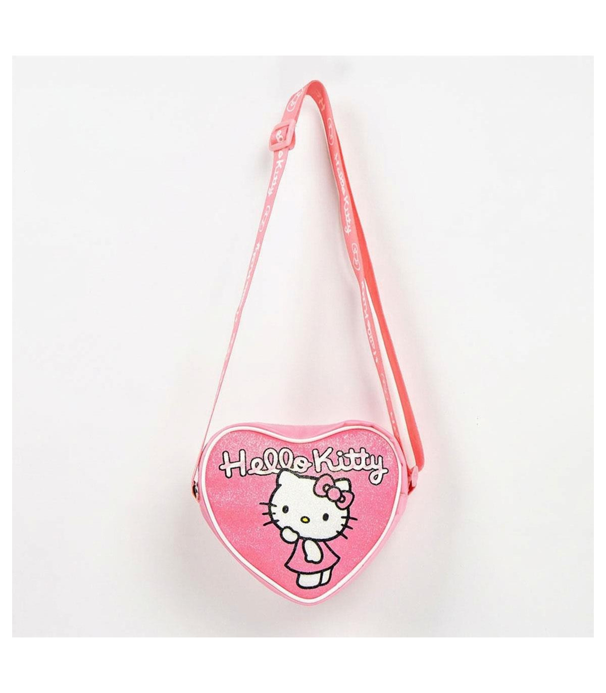 HELLO KITTY HEART-SHAPED SHOULDER BAG