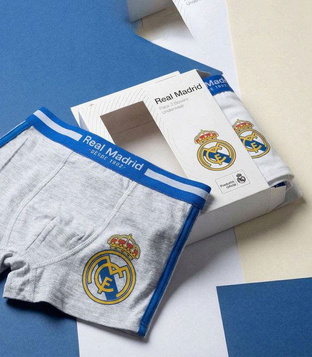 BOXERI 2 BUCĂȚI/SET REAL MADRID 4-10 ANI