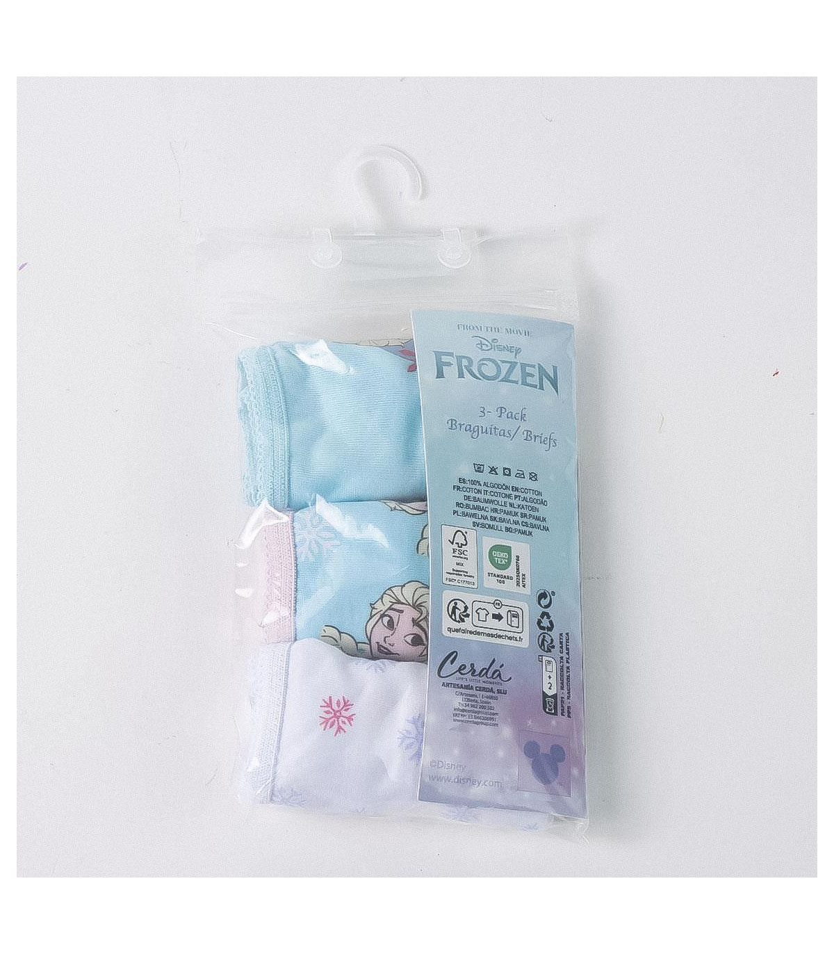 Pijamale dintr-o singură piesă, 3 bucăți în pachet, Frozen, pentru copii de 2–8 ani