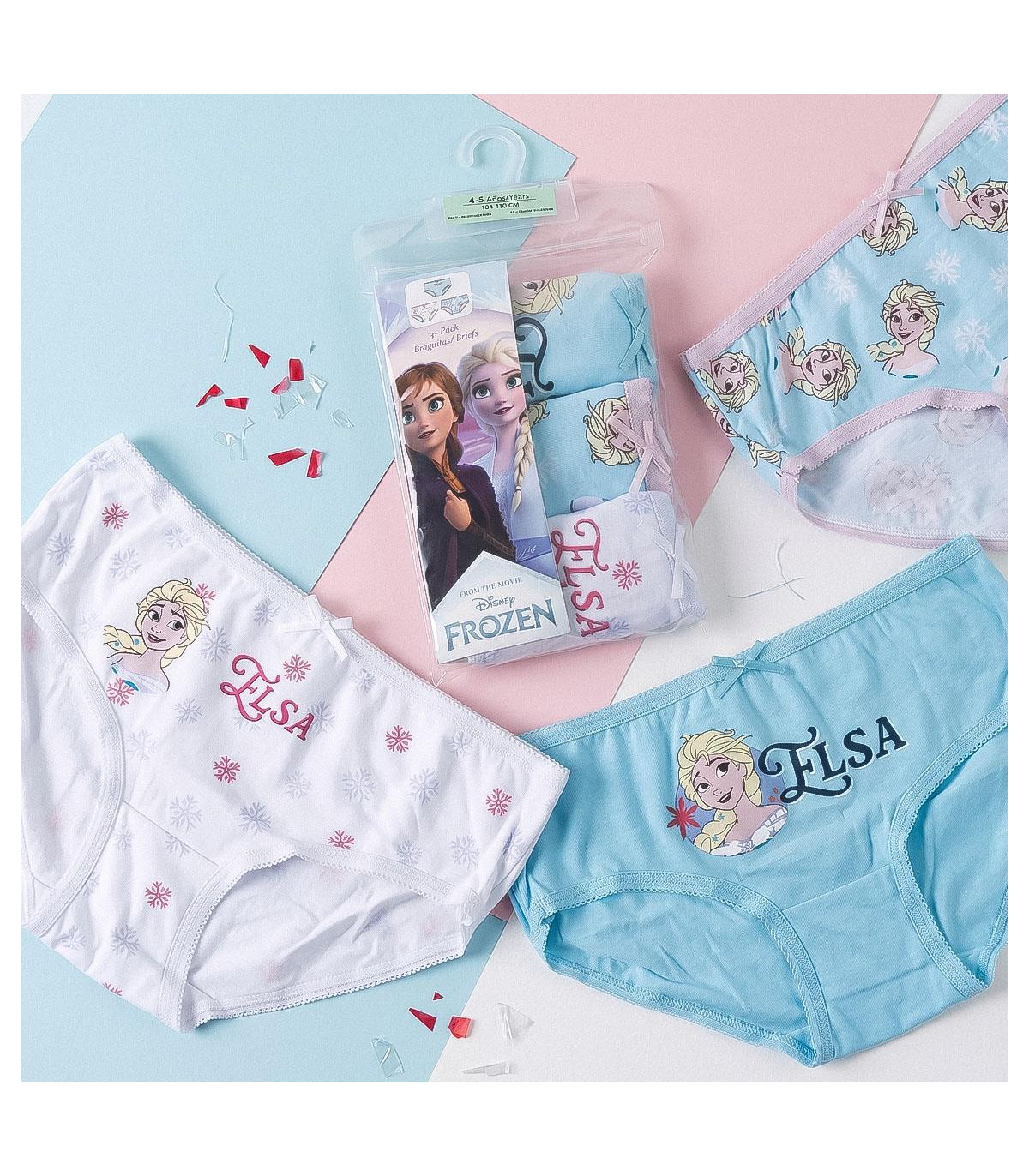 BRIEFS, 3 PER PACK, FROZEN, AGES 2-8 YEARS