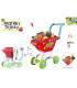 SHOPPING CART WITH GROCERIES, 22 PIECES, IN A NET