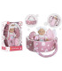 BABY WITH BASKET AND PILLOW IN A 34 CM BOX