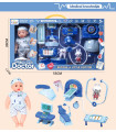BEBE CU TRUSĂ MEDICALĂ ÎNTR-O CUTIE MARE