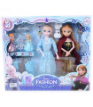 2 Frozen Kingdom Dolls with Small Dolls and Olaf