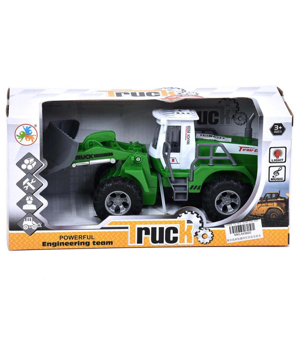 TRACTOR DE ZĂPADĂ VERDE ÎN CUTIE DESCHISĂ