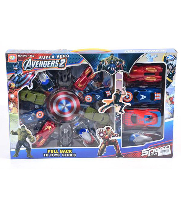 14 SUPERHERO CARS IN A BOX