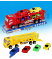 TRANSPORTOR AUTO CU 4 MAȘINI ÎN BLISTER, 33 CM
