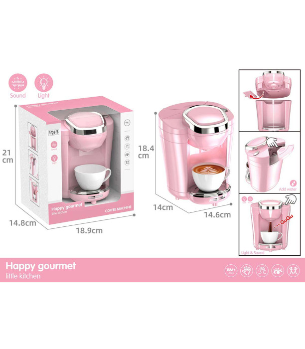 MAȘINĂ DE CAFEA ROZ HAPPY GOURMET