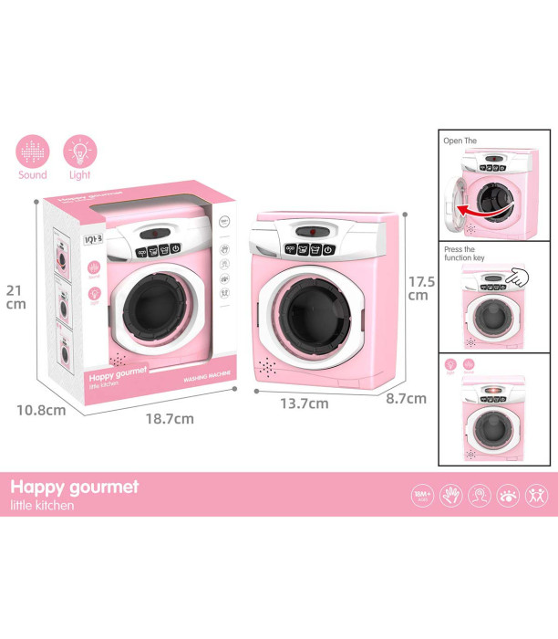 PINK BATTERY-OPERATED HAPPY GOURMET KITCHEN SET