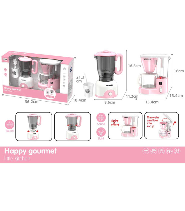 BLENDER ROZ ȘI STORCĂTOR DE FRUCTE HAPPY GOURMET
