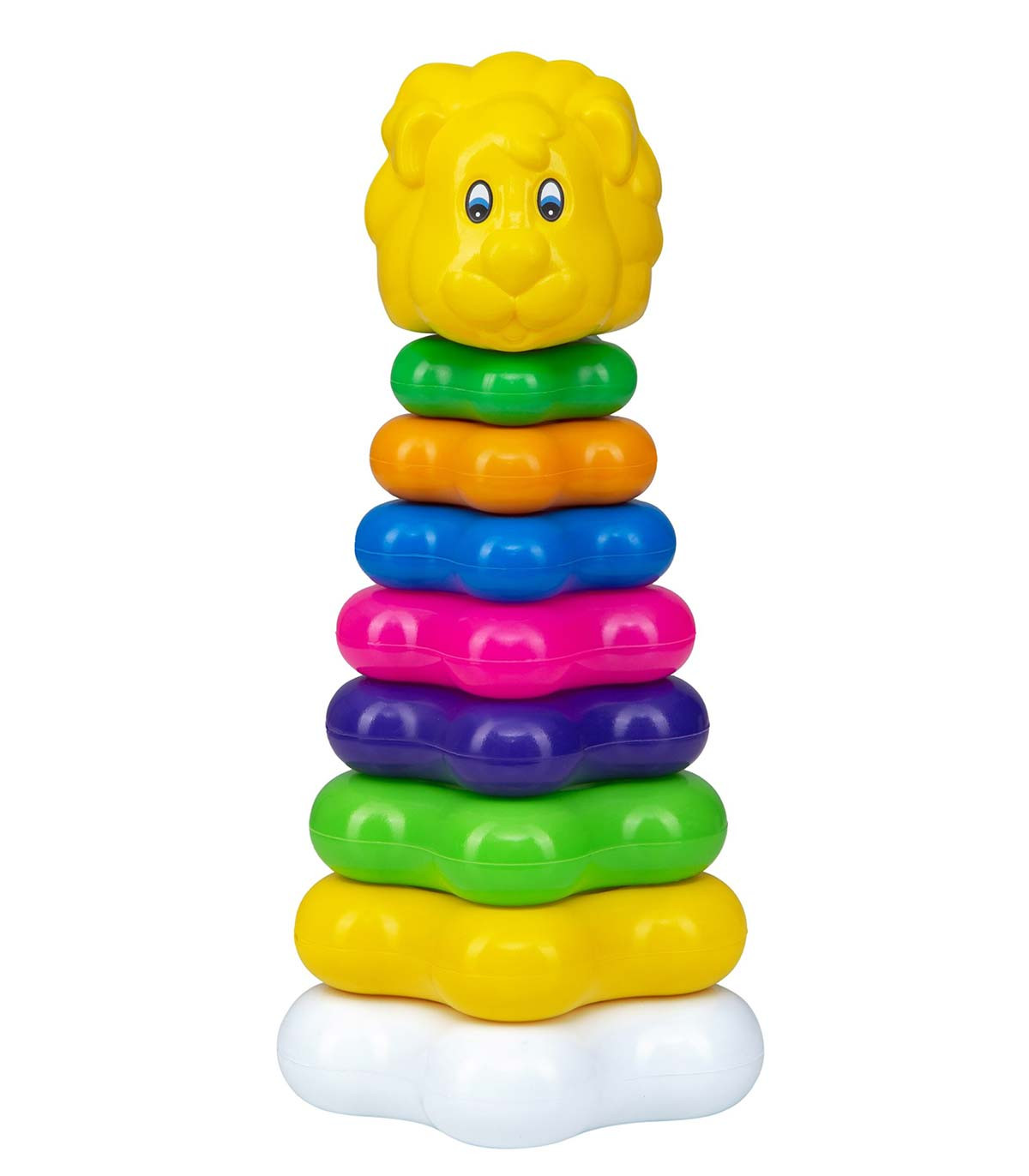 Piramidă pentru bebeluși cu animăluț, 30 cm