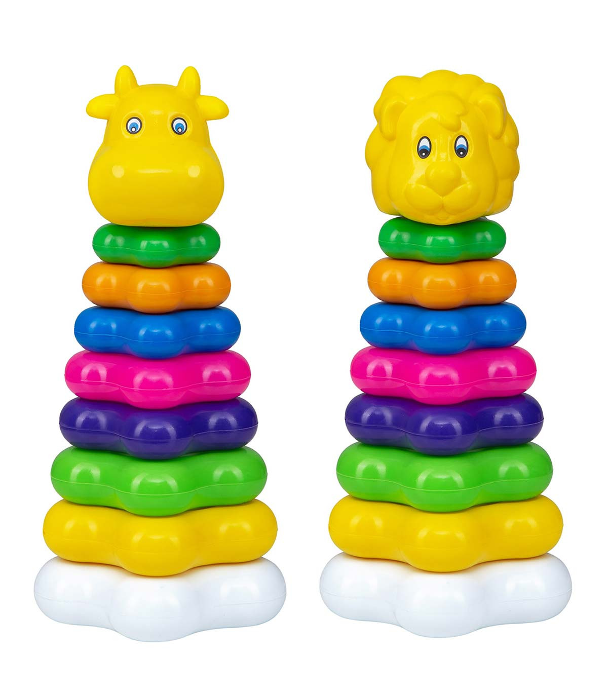 Piramidă pentru bebeluși cu animăluț, 30 cm