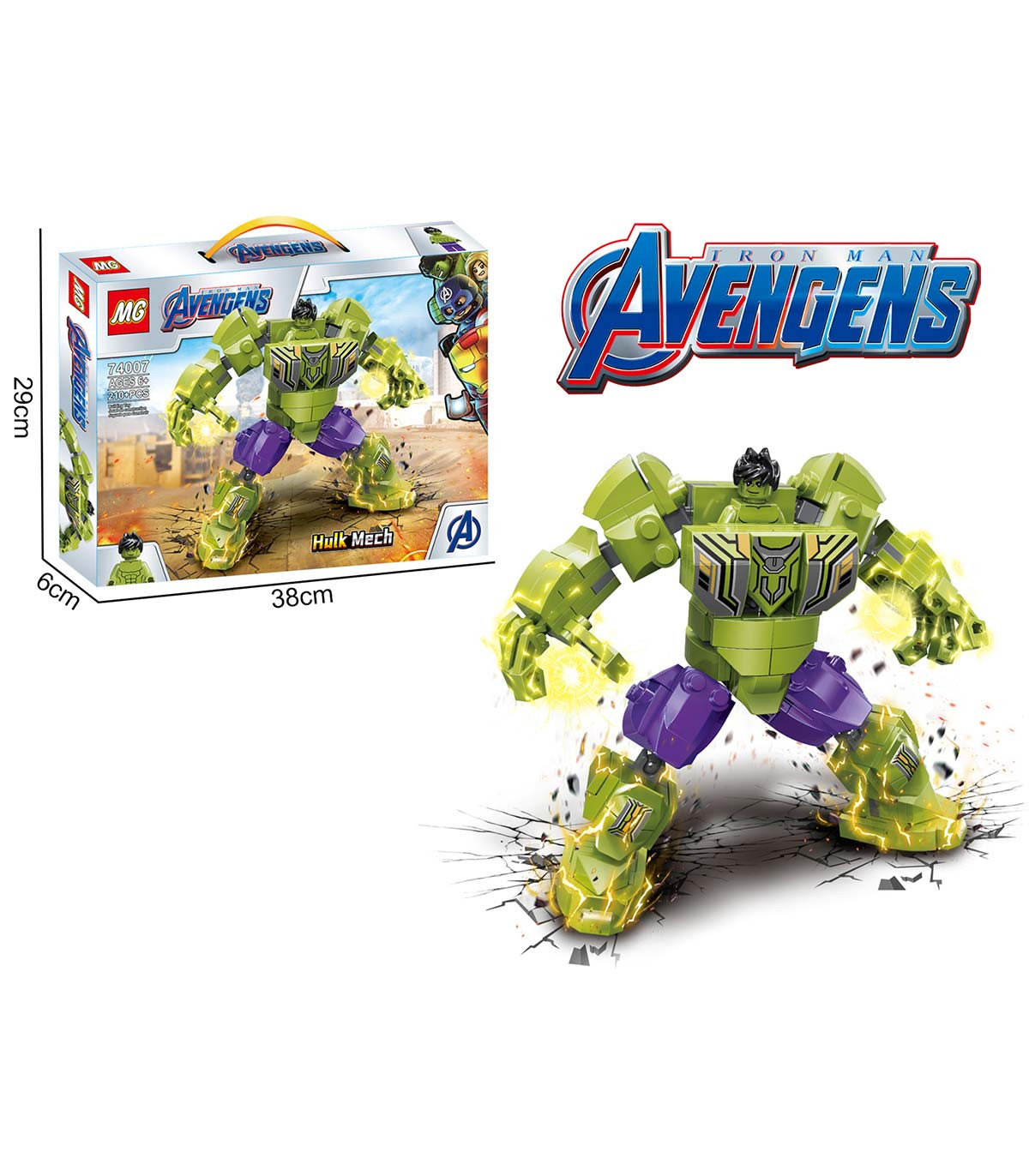 CONSTRUCTOR SUPEREROU VERDE 210 PIESE