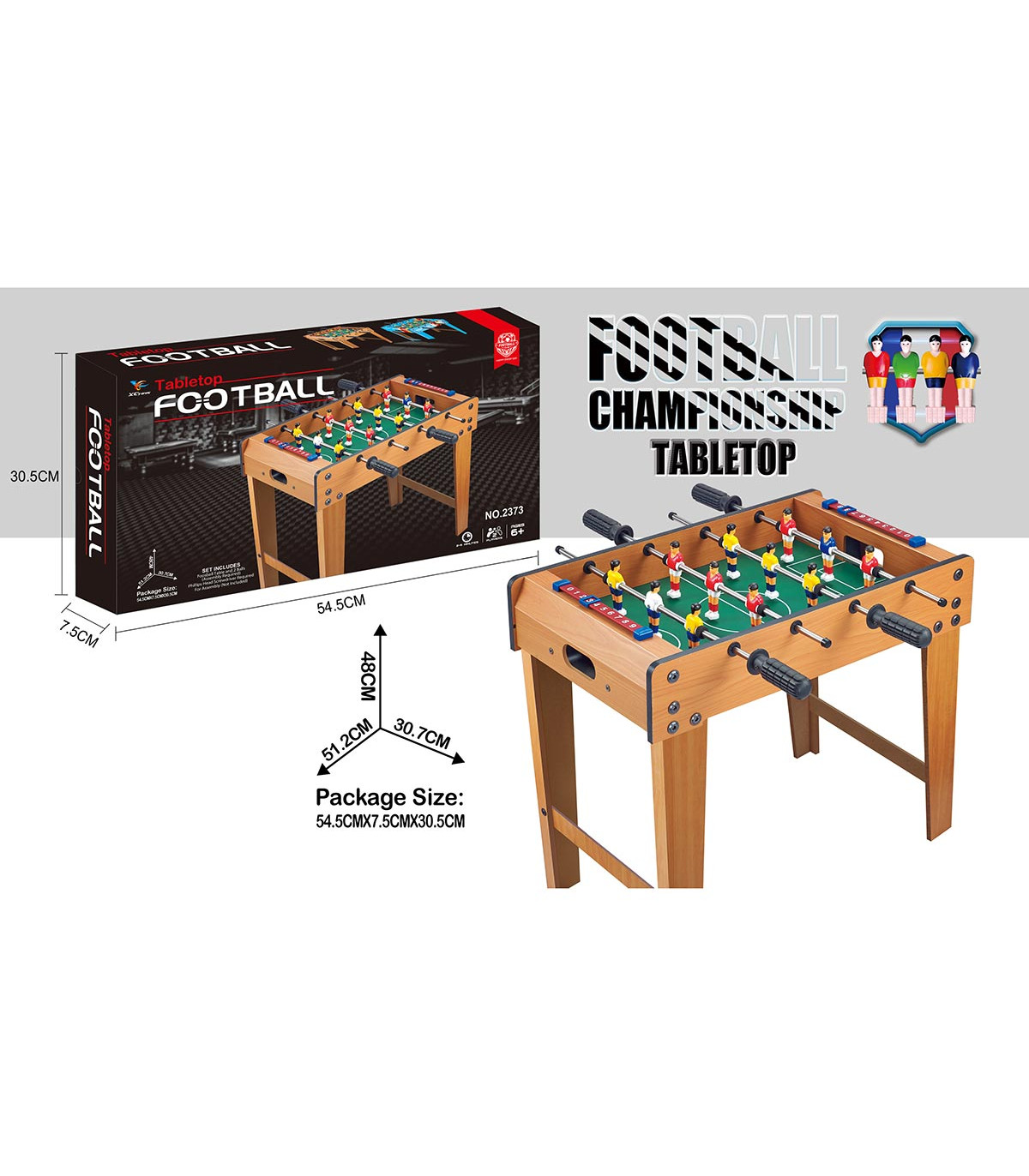 MASĂ DE FOTBAL DE MASĂ DIN LEMN 55x31x48 CM