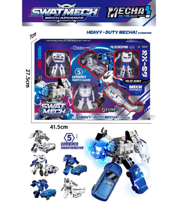 TRANSFORMATOR ROBOT 5 ÎN 1