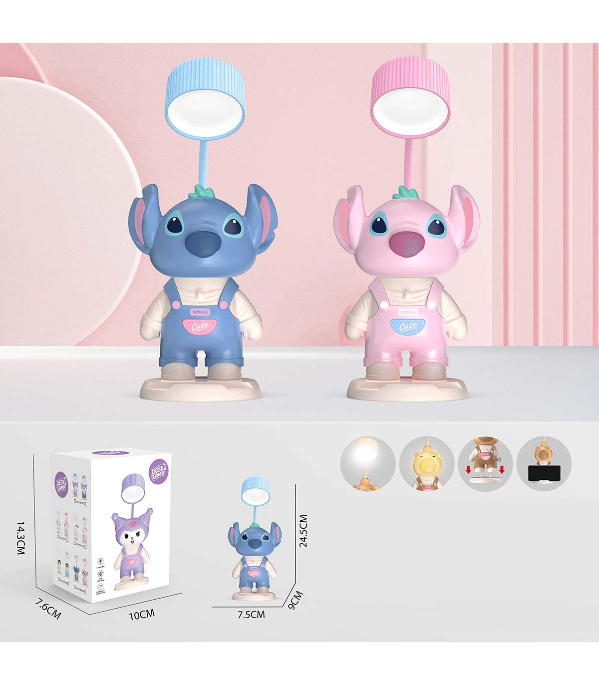 LAMPĂ STITCH 2 CULORI