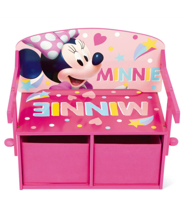 WOODEN TABLE WITH MINNIE BENCH