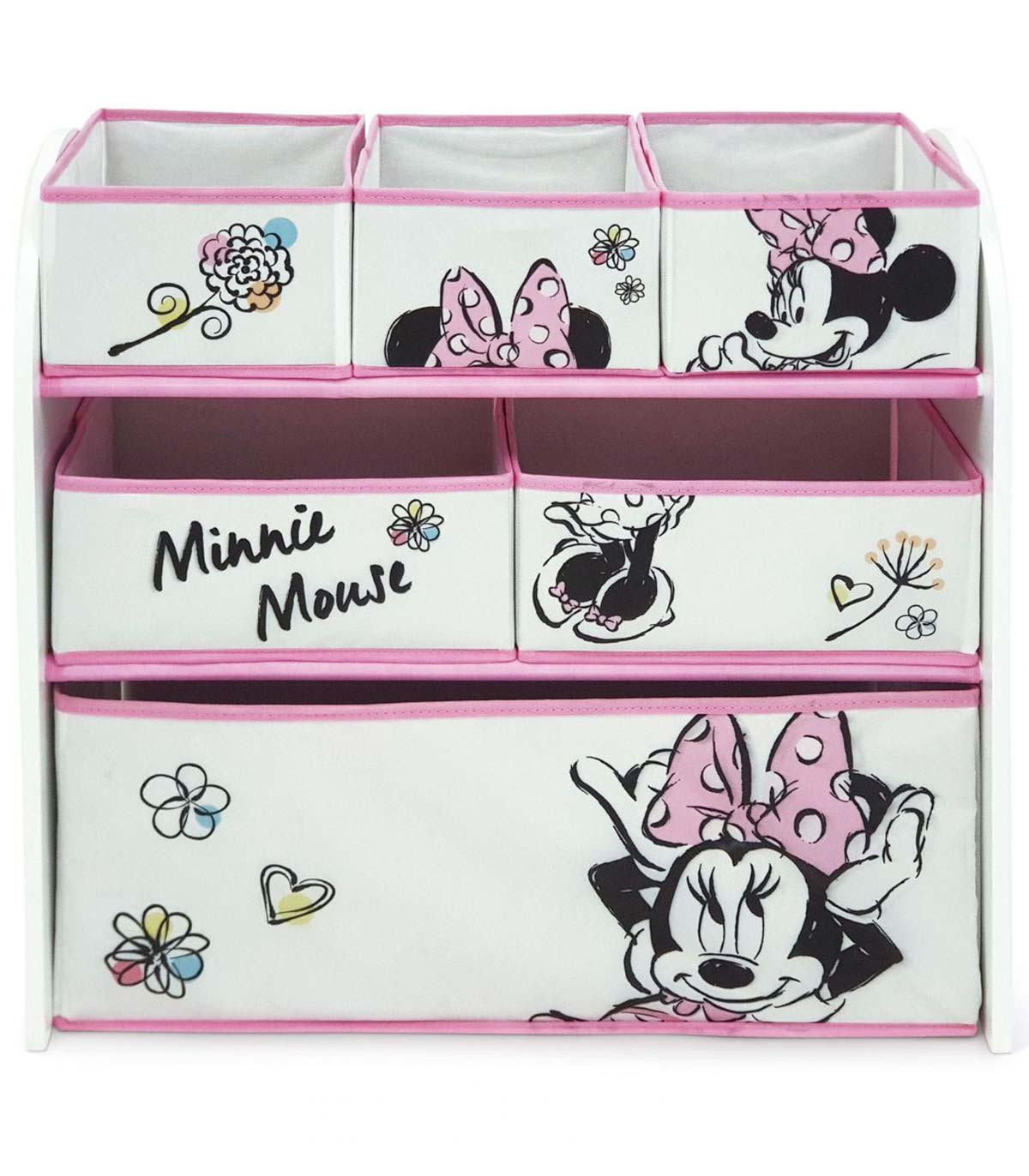 ORGANIZATOR PENTRU JUCĂRII CU RAMĂ DIN LEMN MINNIE