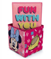 TABURETĂ CU CUTIE PENTRU JUCĂRII, 30 CM, MINNIE