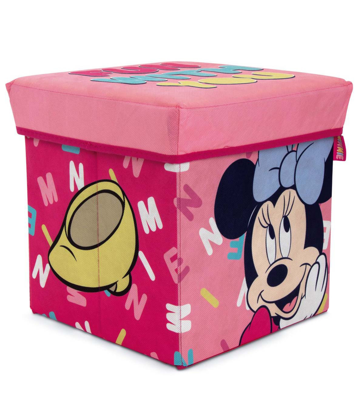 TABURETĂ CU CUTIE PENTRU JUCĂRII, 30 CM, MINNIE