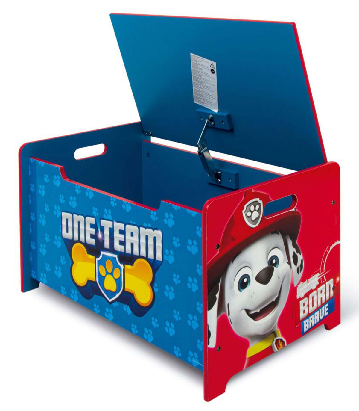 WOODEN PAW PATROL TOY BOX