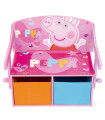 BANCĂ/BIROU/ORGANIZATOR DIN LEMN 3 ÎN 1 PEPPA