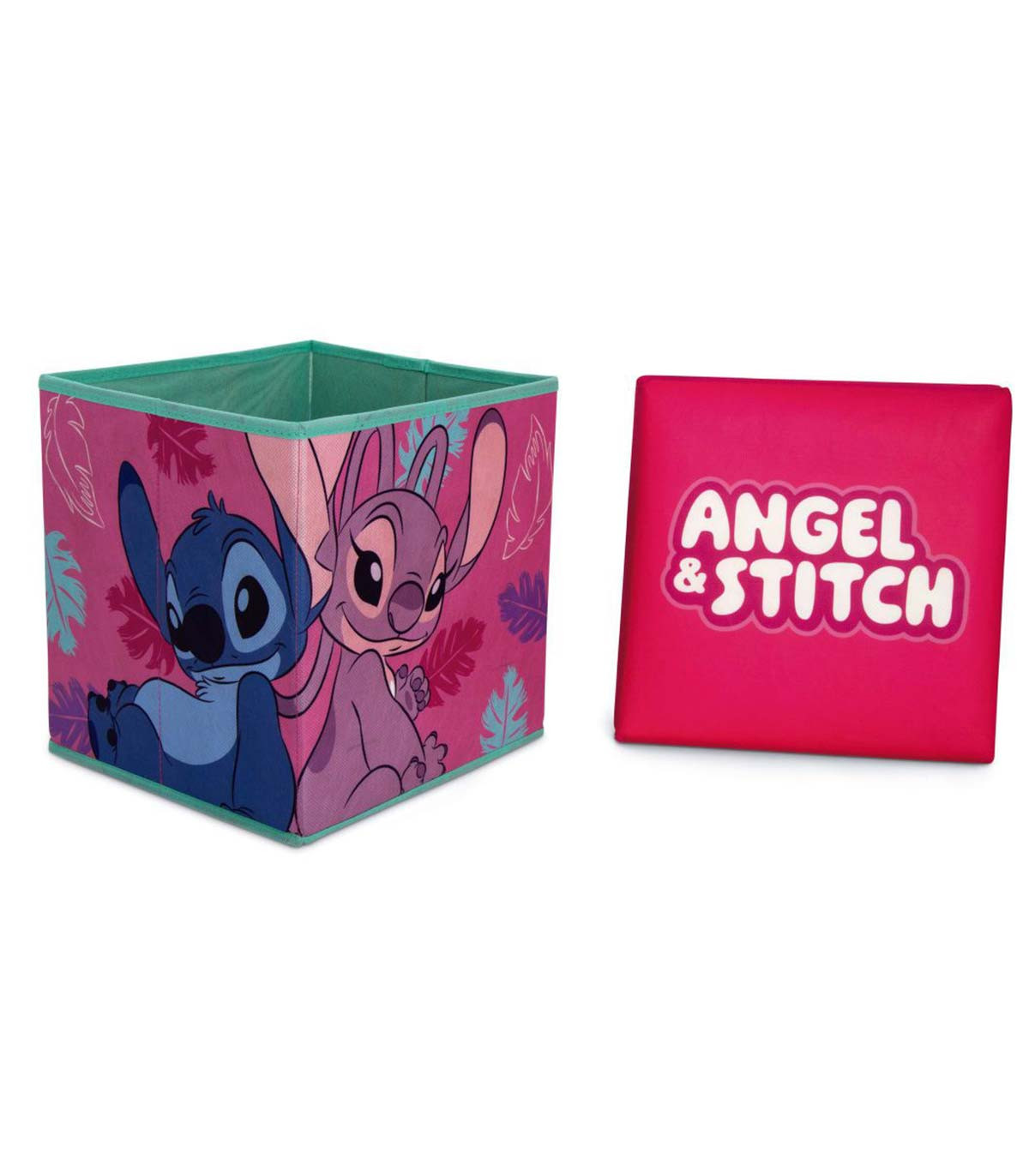 STOOL TOY STORAGE BASKET 30 CM STITCH GIRL