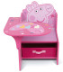 BIROU DIN LEMN CU SCAUN ȘI SERTAR PEPPA PIG