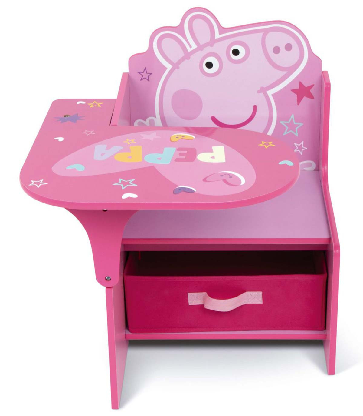 WOODEN DESK WITH CHAIR AND DRAWER PEPPA PIG