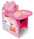 BIROU DIN LEMN CU SCAUN ȘI SERTAR PEPPA PIG