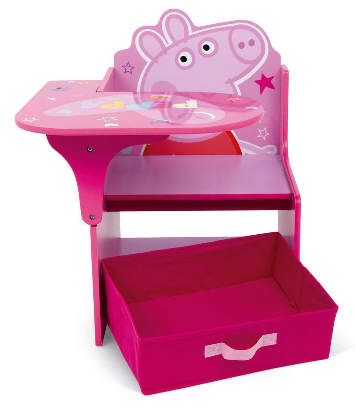WOODEN DESK WITH CHAIR AND DRAWER PEPPA PIG