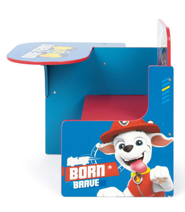 WOODEN DESK WITH CHAIR AND DRAWER PAW PATROL