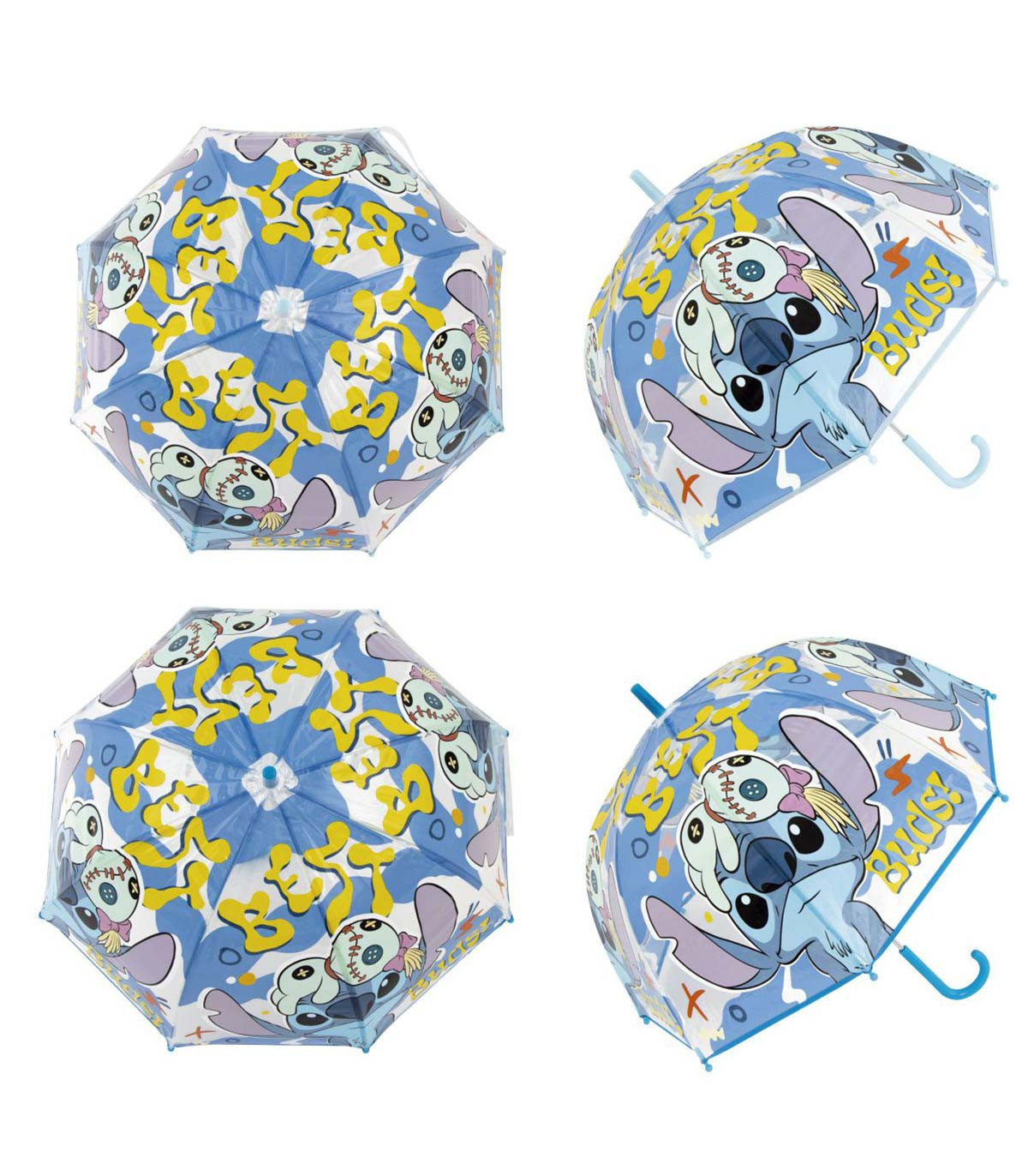 UMBRELĂ PENTRU COPII, TIP CLOPOT, MECANICĂ, STITCH BOY